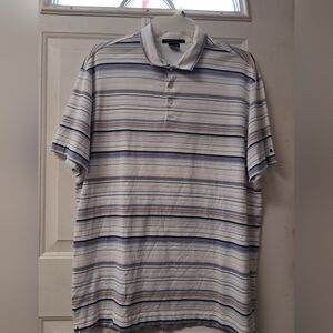 Nike Fit-Dry Tiger Woods Coll. Mens XXL Pullover Polo Golf Shirt. Striped